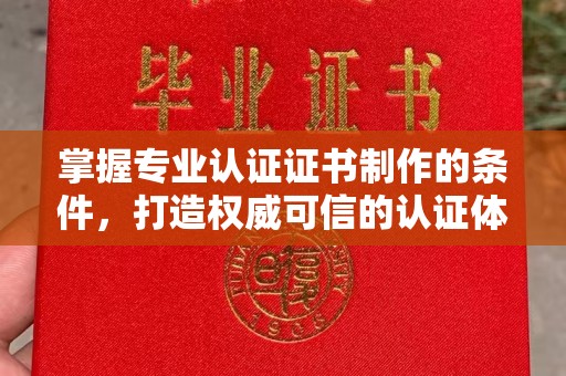 滨湖掌握专业认证证书制作的条件，打造权威可信的认证体系